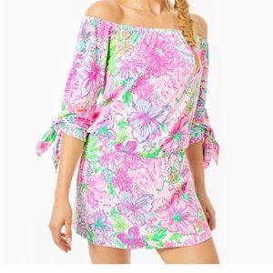 NWT Lilly Pulitzer Lana off shoulder skort romper